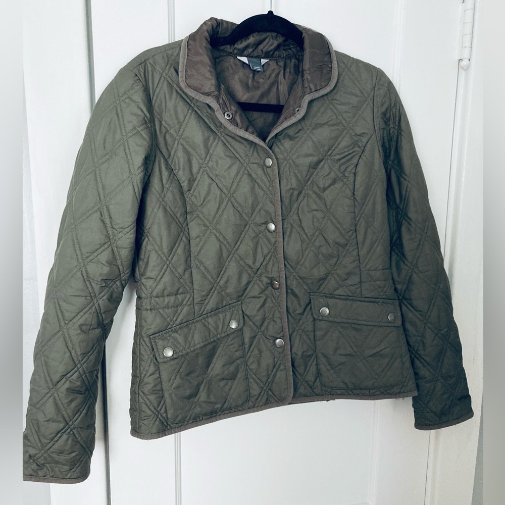 Eddie Bauer diamond pattern coat